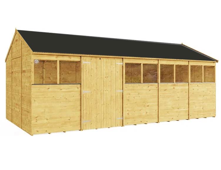 Dřevěná dílna / kancelář / zahradní domek MONTALBO V 4,3 x 6,3 m (podl. 6x4m) (16/19/24 mm)