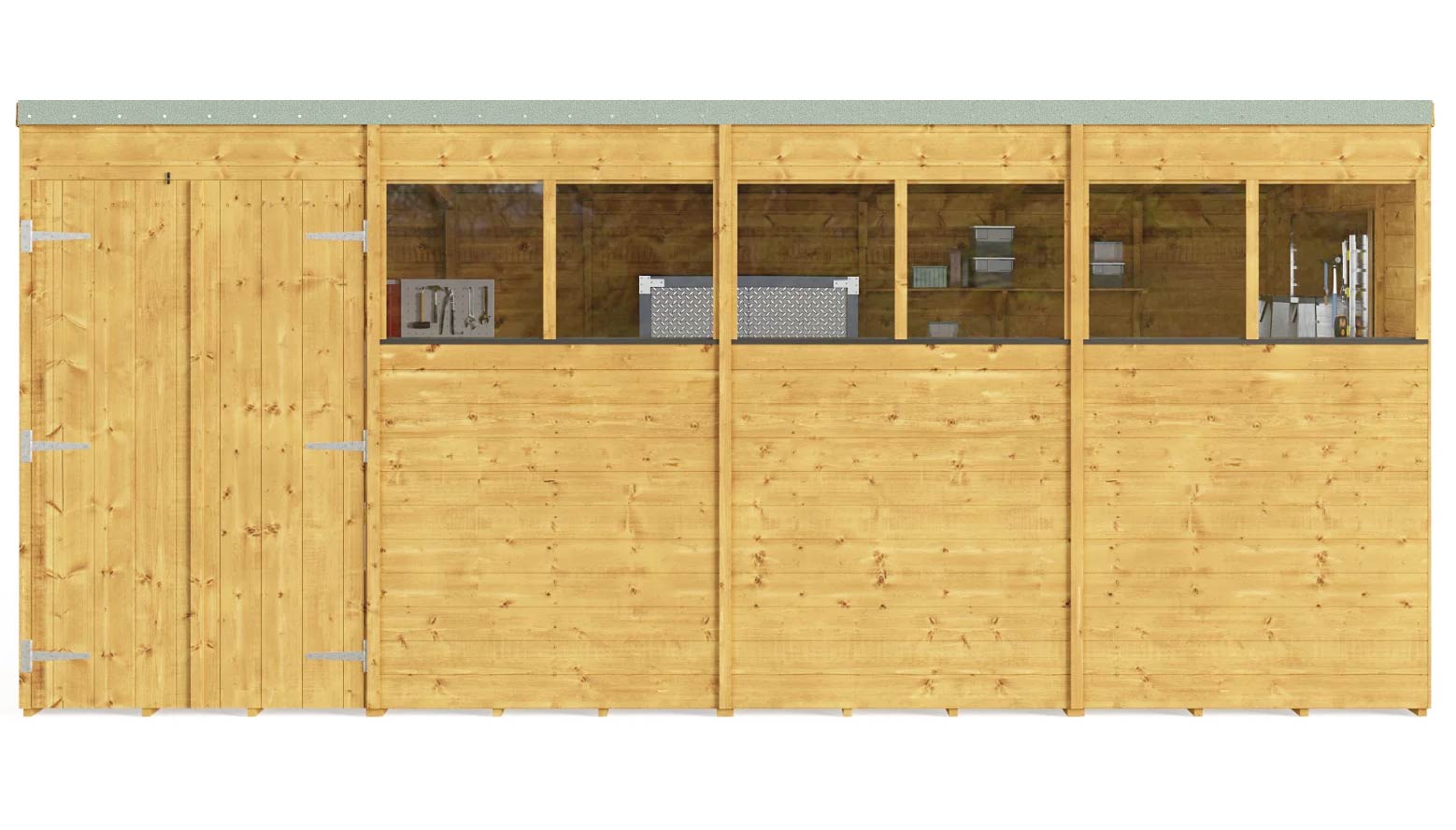 Dřevěná dílna /kancelář/ zahradní domek LINARES II 3,1 x 4,6 m (16/19/24 mm)