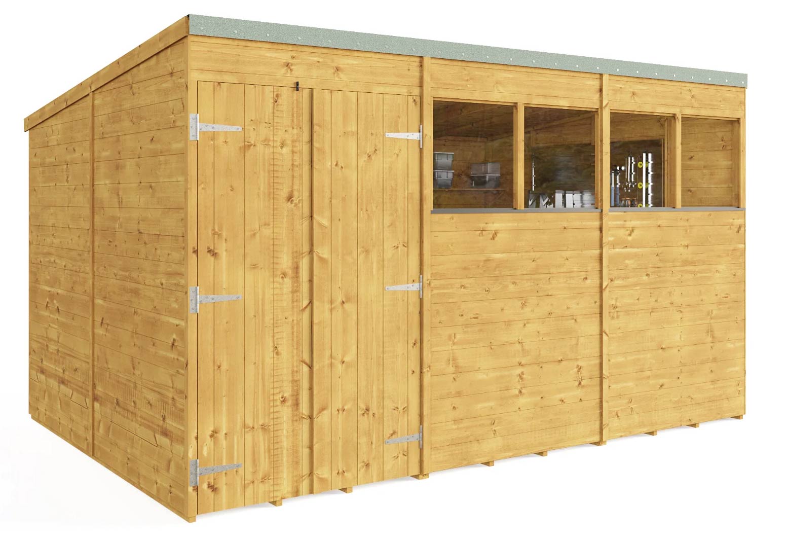 Dřevěná dílna / kancelář / zahradní domek LINARES 3,1 x 3,7 m (16/19/24 mm), plo